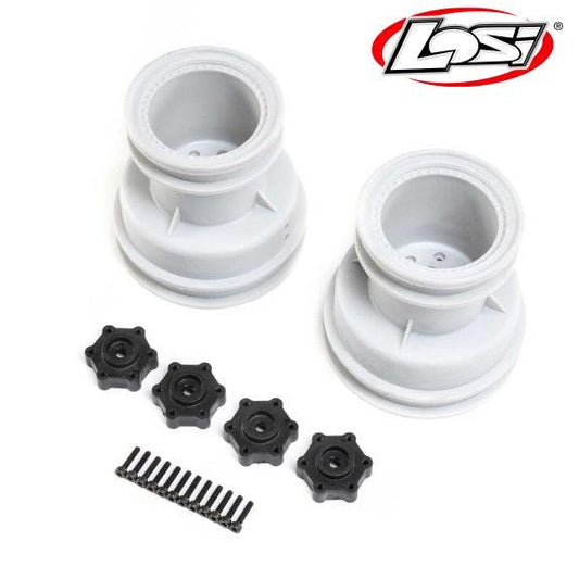 Losi LOS43033 MT Wheel Silver (2) LMT - PowerHobby