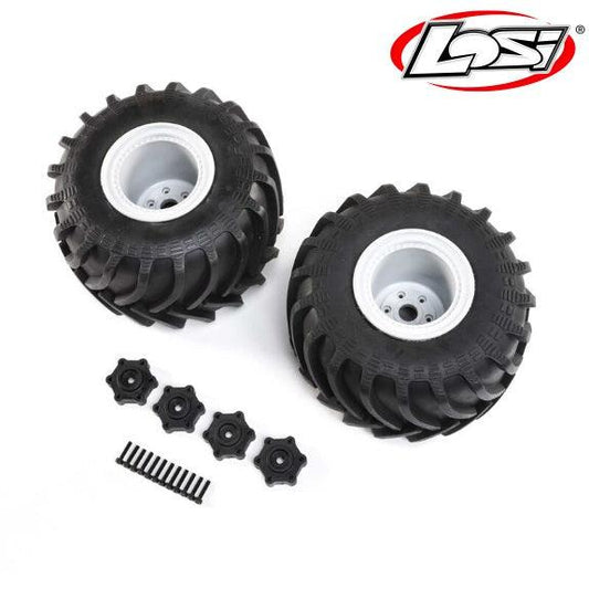 Losi LOS43034 Mounted Monster Truck Tires Left/Right LMT - PowerHobby