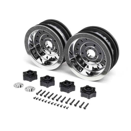 Losi LOS44005 D&D Mega Truck Wheel Chrome 2 LMT Mega - PowerHobby