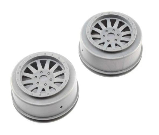 Losi Racing LOS45020 Wheels Silver (2) 1/6 Super Baja Rey - PowerHobby