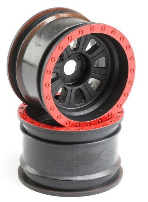 Losi Racing LOS45028 Wheel Black (2) Super Rock Rey - PowerHobby