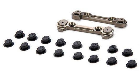 Losi LOSA1754 Adjustable Front Hinge Pin Brace/Inserts 8ight 8ight-T 2.0/3.0 - PowerHobby