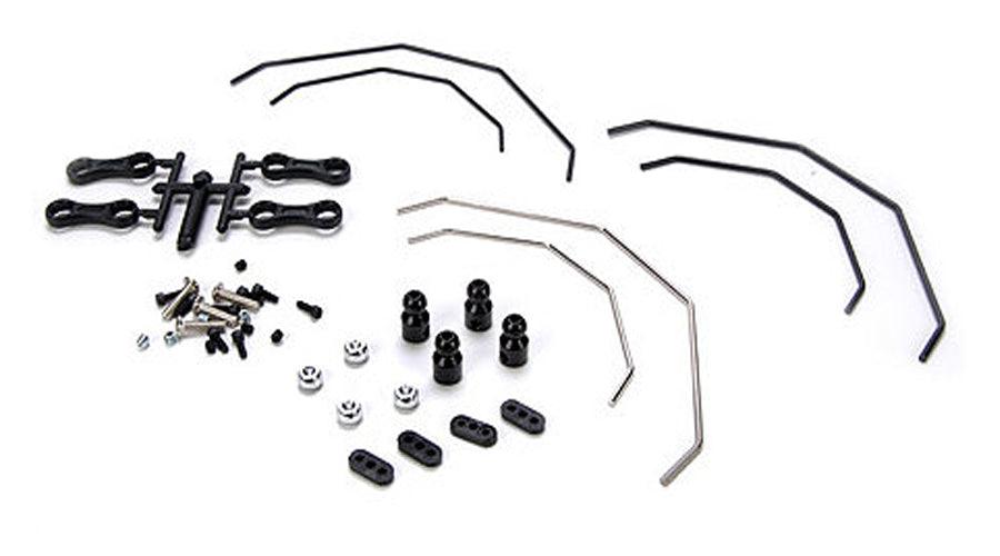 Losi LOSB2222 Front/Rear Sway Bar Kit: 10-T - PowerHobby