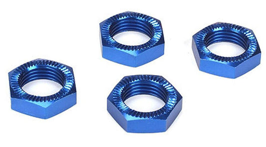 Losi LOSB3227 Wheel Nuts, Blue Anodized (4) 5IVE-T - PowerHobby