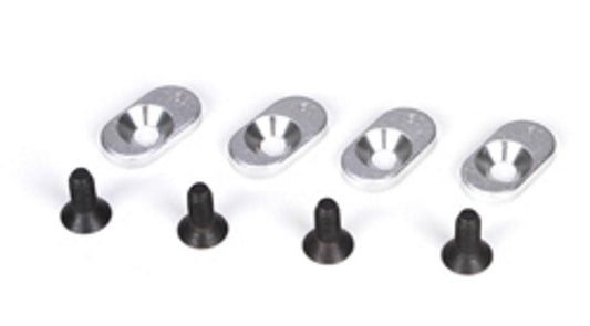 Losi LOSB5803 Engine Mount Inserts & Screws 18.5/58 (4) 5ive-T Mini Wrc - PowerHobby