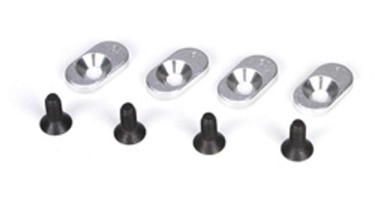 Losi LOSB5805 Engine Mount Inserts & Screws 18/58 (4) 5ive-T Mini Wrc - PowerHobby