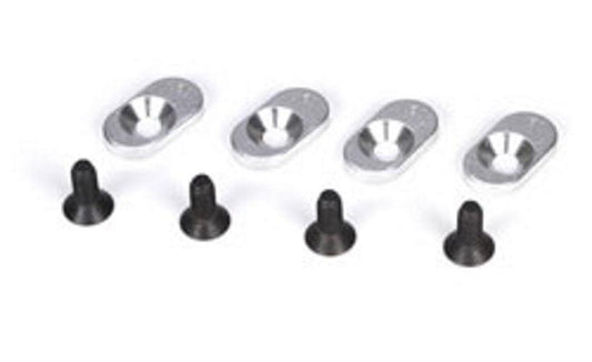 Losi LOSB5806 Engine Mount Inserts & Screws 17.5/58 (4) 5ive-T Mini Wrc - PowerHobby