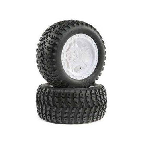 Losi LOS43023 12mm Hex 22S ST Pre-Mounted Tires (White) (2) - PowerHobby