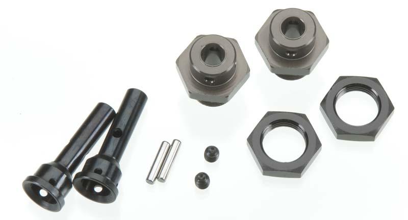 Tekno RC TKR1654-17 17mm M6 Driveshaft Hub Adapter Set Stampede/Slash 4x4 2WD - PowerHobby