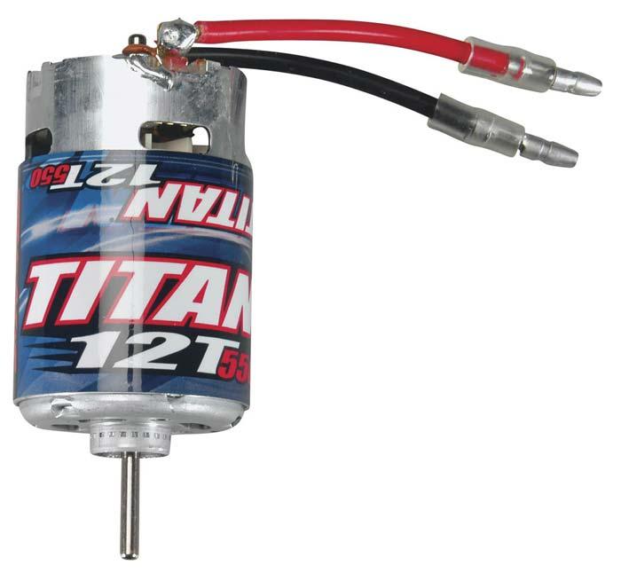 Traxxas 3785 Titan 550 12 Turn 12T Motor Bandit / Rustler / Bandit / Rustler Motor (2) - PowerHobby