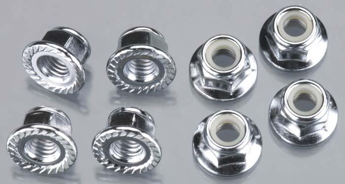 Traxxas 5147X Steel Nuts (8) 5mm 1/10 E-Maxx T-Maxx Summit S-Maxx Desert Racer - PowerHobby