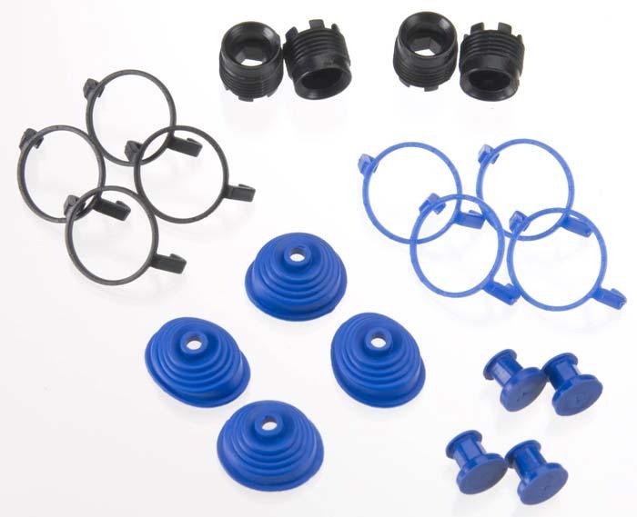 Traxxas 5378X Pivot Ball Caps (4) Dust Boots Rubber (4) Revo E-Revo Summit - PowerHobby