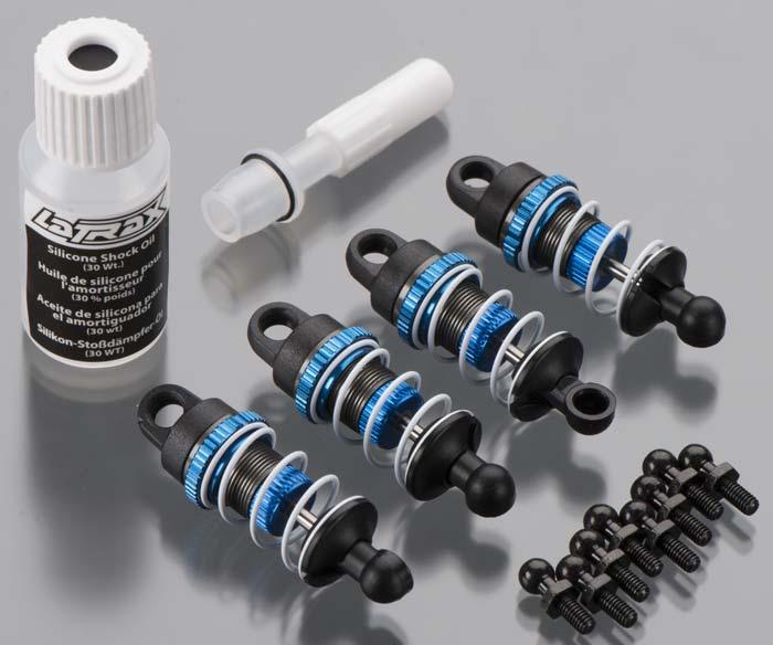 Traxxas 7560X LaTrax Rally Shocks Alumiunum Assembled w / Springs (4) - PowerHobby