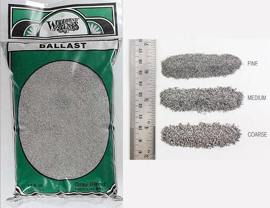 Woodland Scenics B82  Ballast Medium Gray Bag - PowerHobby