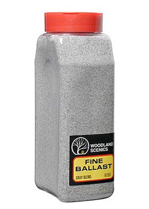 Woodland Scenics B1393  Ballast Fine Gray Blend 32oz - PowerHobby