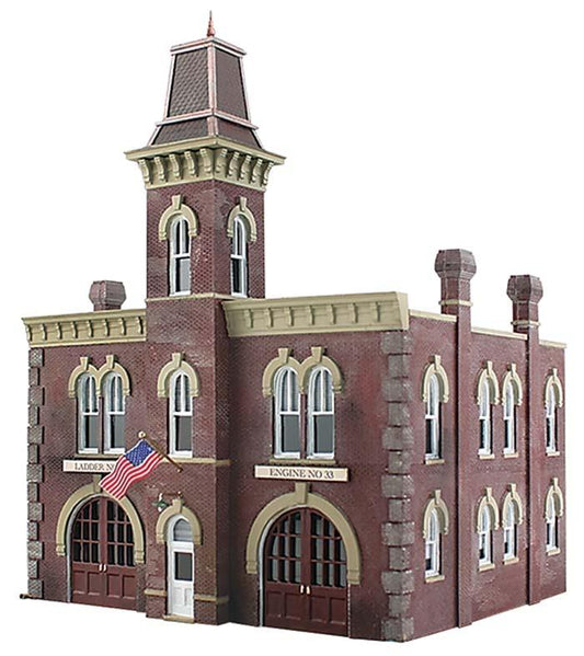 Woodland Scenics BR4934 N Firehouse Built-&-Ready Structure - PowerHobby