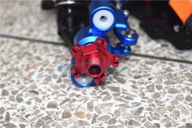 GPM ALUMINUM WHEEL HEX (+6MM) Arrma Infraction Limitless Mojave Senton RED - PowerHobby