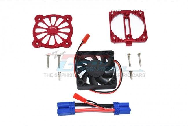 GPM ALUMINUM MOTOR HEATSINK W/ COOLING FAN ARRMA 1:10 KRATON 4S BLX / SENTON RED - PowerHobby