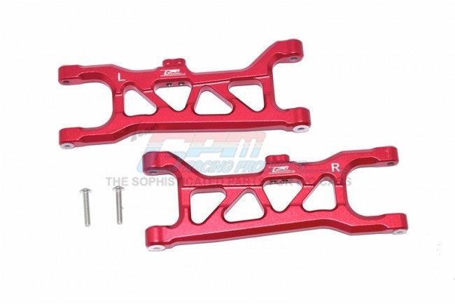 GPM MAKS055-RED ALUMINUM FRONT LOWER ARMS ARRMA 1/10 KRATON 4S BLX - PowerHobby