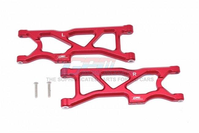 GPM MAKS056-RED ALUMINUM REAR LOWER ARMS ARRMA 1/10 KRATON 4S BLX - PowerHobby