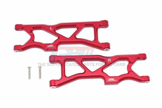 GPM MAKS056-RED ALUMINUM REAR LOWER ARMS ARRMA 1/10 KRATON 4S BLX - PowerHobby