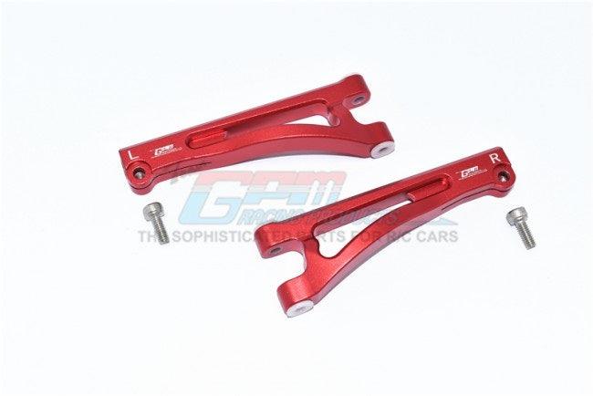 GPM ALUMINUM FRONT UPPER ARMS ARRMA 1/7 MOJAVE 6S BLX RED - PowerHobby