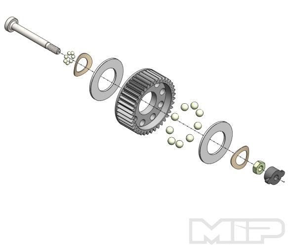 MIP 20095 Rebuild Kit Losi Mini-T/B 2.0 Series Ball Diff - PowerHobby