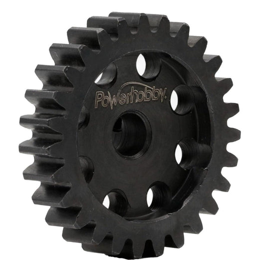 Powerhobby Hardened Steel 22T Mod1 5mm Pinion Gear Mod 1 Speed Run / Drag Racing - PowerHobby