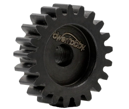 Powerhobby Hardened Steel 21T Mod1 5mm Pinion Gear Mod 1 Speed Run / Drag Racing - PowerHobby