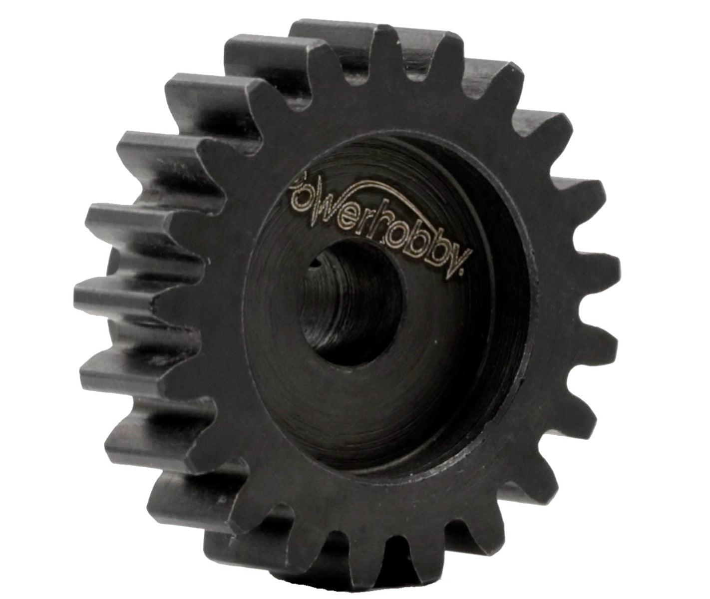 Powerhobby Hardened Steel 20T Mod1 5mm Pinion Gear Mod 1 Speed Run / Drag Racing - PowerHobby