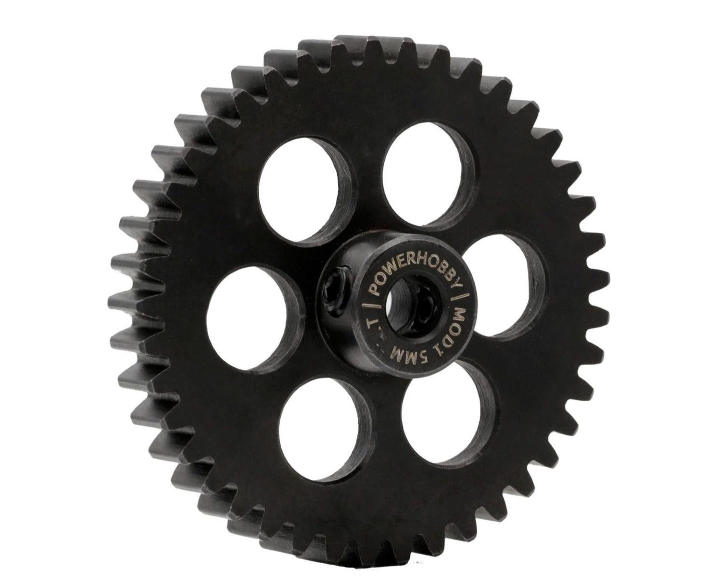 Powerhobby Hardened Steel 44T Mod1 5mm Pinion Gear Mod 1 Speed Run / Drag Racing - PowerHobby