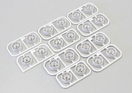 Kyosho MZH131W Multi Offset Wheel Set II (White / Rays RE30/ 20Pieces) Mini-Z - PowerHobby