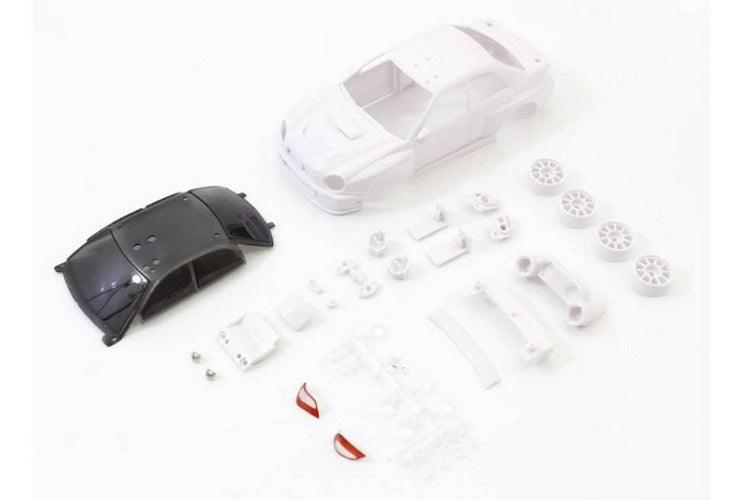 Kyosho MZN200 Impreza WRC 2002 White Body Set w/Wheel Mini-Z - PowerHobby