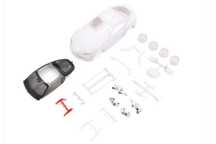 Kyosho MZN202 Toyota GR Supra White Body Set w/Wheel Mini-Z - PowerHobby