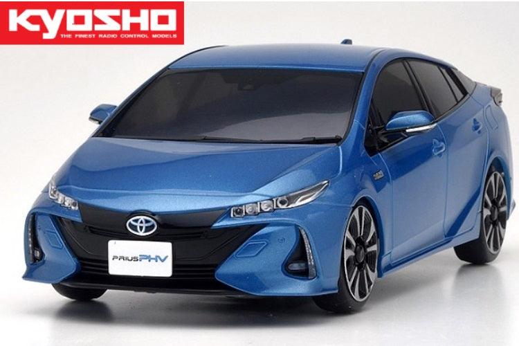 KYOSHO MZP443BL-B ASC MA-03F Toyota Prius PHV Spirited Aqua Metallic MINI Z-BODY - PowerHobby