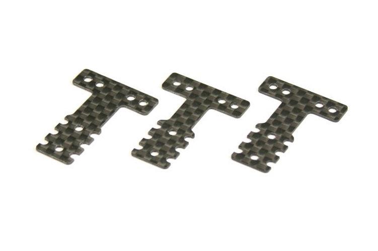 Kyosho MZW403S Carbon Rear Suspension Plate (Soft/MM/LM/MM2/3pcs) Mini-Z - PowerHobby