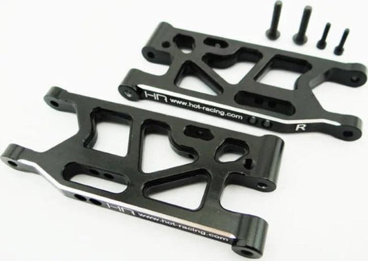 Hot Racing OFE5501 Aluminum Front Lower Suspension Arm Set Mini 8ight - PowerHobby