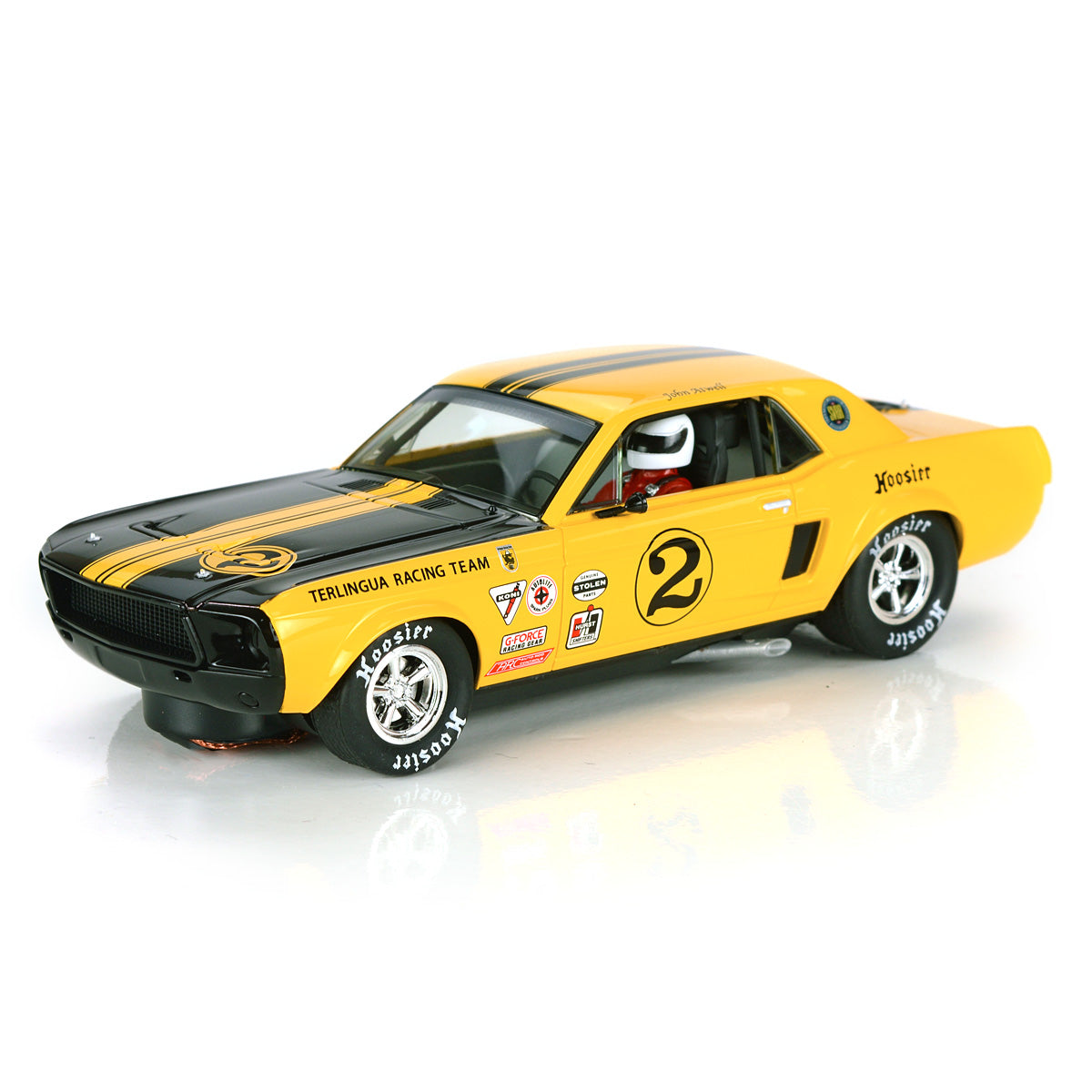 Pioneer 1968 Ford Mustang Notchback Scalextric DPR 1/32 Slot Car P069 - PowerHobby