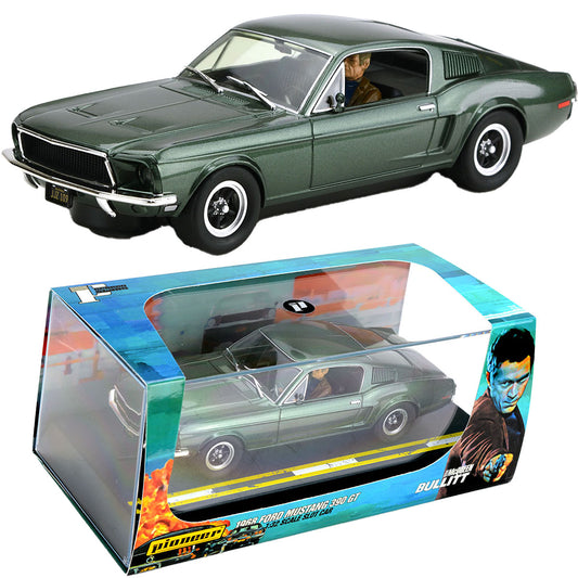 Pioneer Steve McQueen Bullitt Ford Mustang 390 GT slot Car Scalextric DPR - PowerHobby