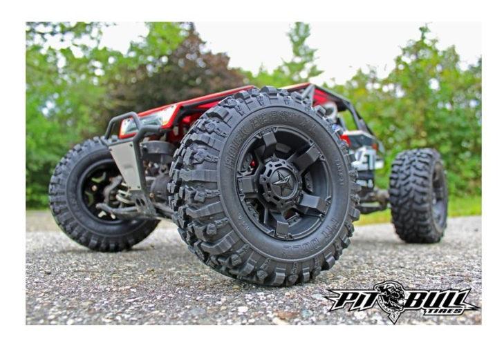 PitBull PB9009ZDK 3.8 Rock Beast XL 3.8 Scale Monster Truck Rc Tires /Foam - PowerHobby