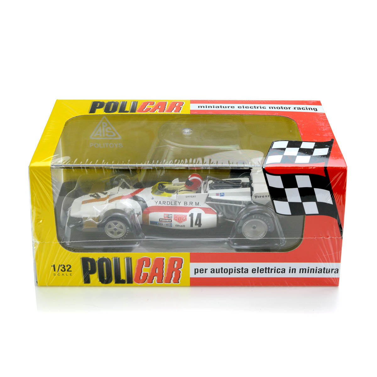 Policar BRM P160 Yardley Spielberg GP 1971 Winner Jo Siffert 1/32 Slot Car CAR08A - PowerHobby