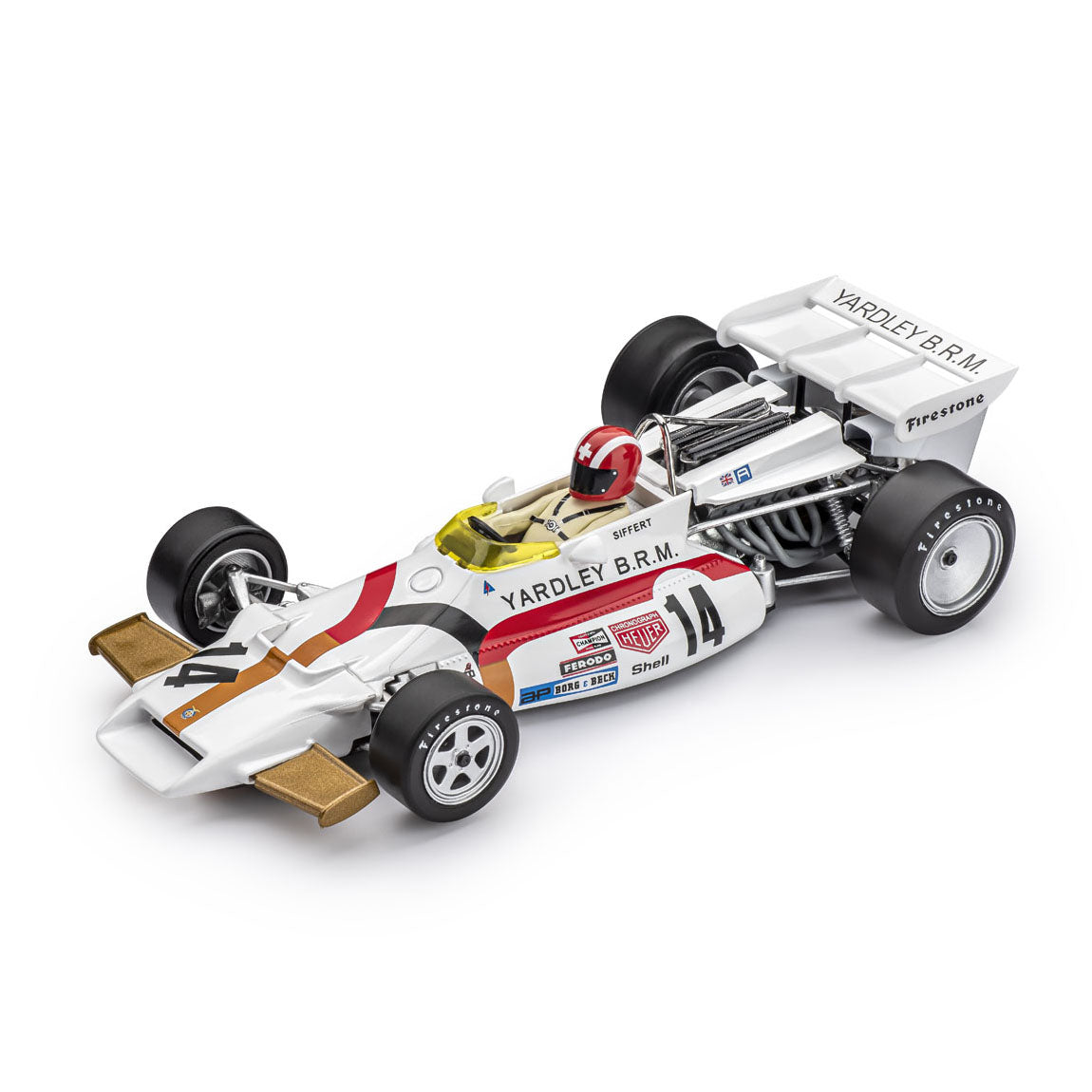 Policar BRM P160 Yardley Spielberg GP 1971 Winner Jo Siffert 1/32 Slot Car CAR08A - PowerHobby