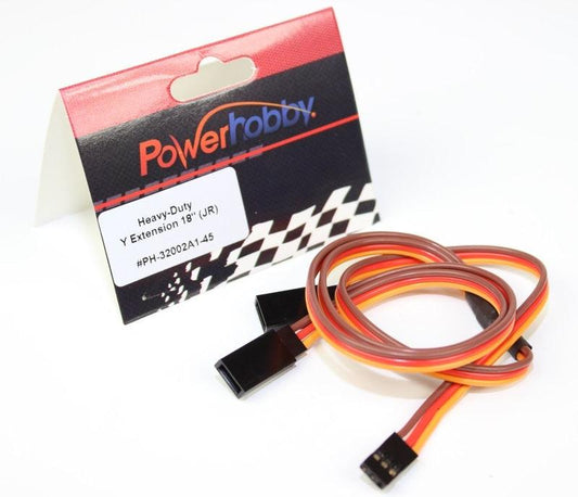 Powerhobby 18" Heavy Duty Y Servo Extension / Harness JR / Spektrum Connector - PowerHobby