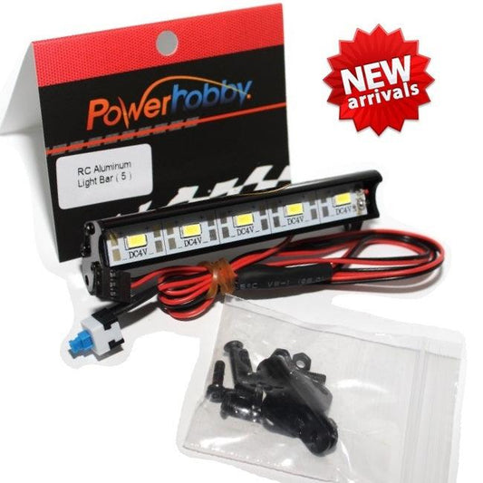 Powerhobby 5 LED 85mm RC Aluminum Light Bar Kit - PowerHobby