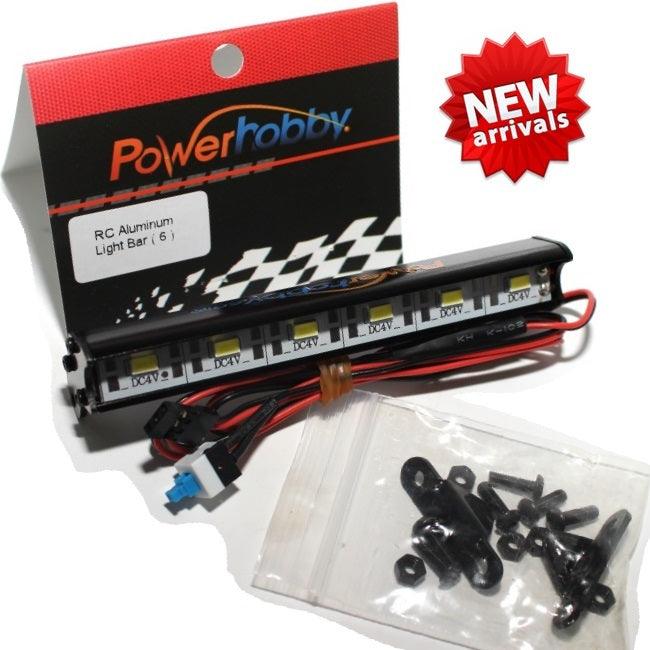 Powerhobby 6 LED 102mm RC Aluminum Light Bar Kit - PowerHobby