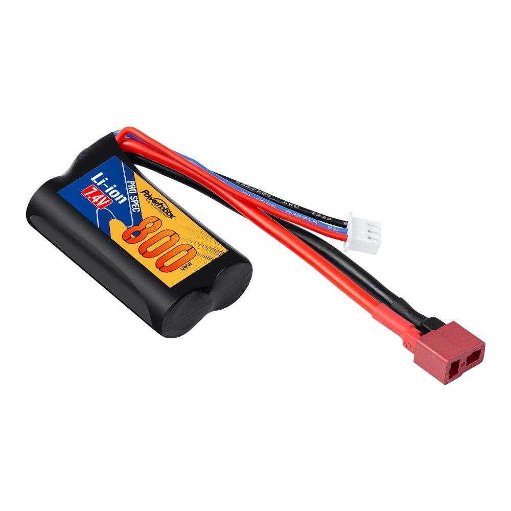 Powerhobby Li-ion 7.4V 800mAh Battery w Deans Plug : BlackZone Slyder - PowerHobby