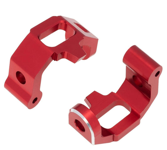 PowerHobby Aluminum Caster Blocks C-Hubs FOR Traxxas 4Tec 2.0 3.0 Red - PowerHobby