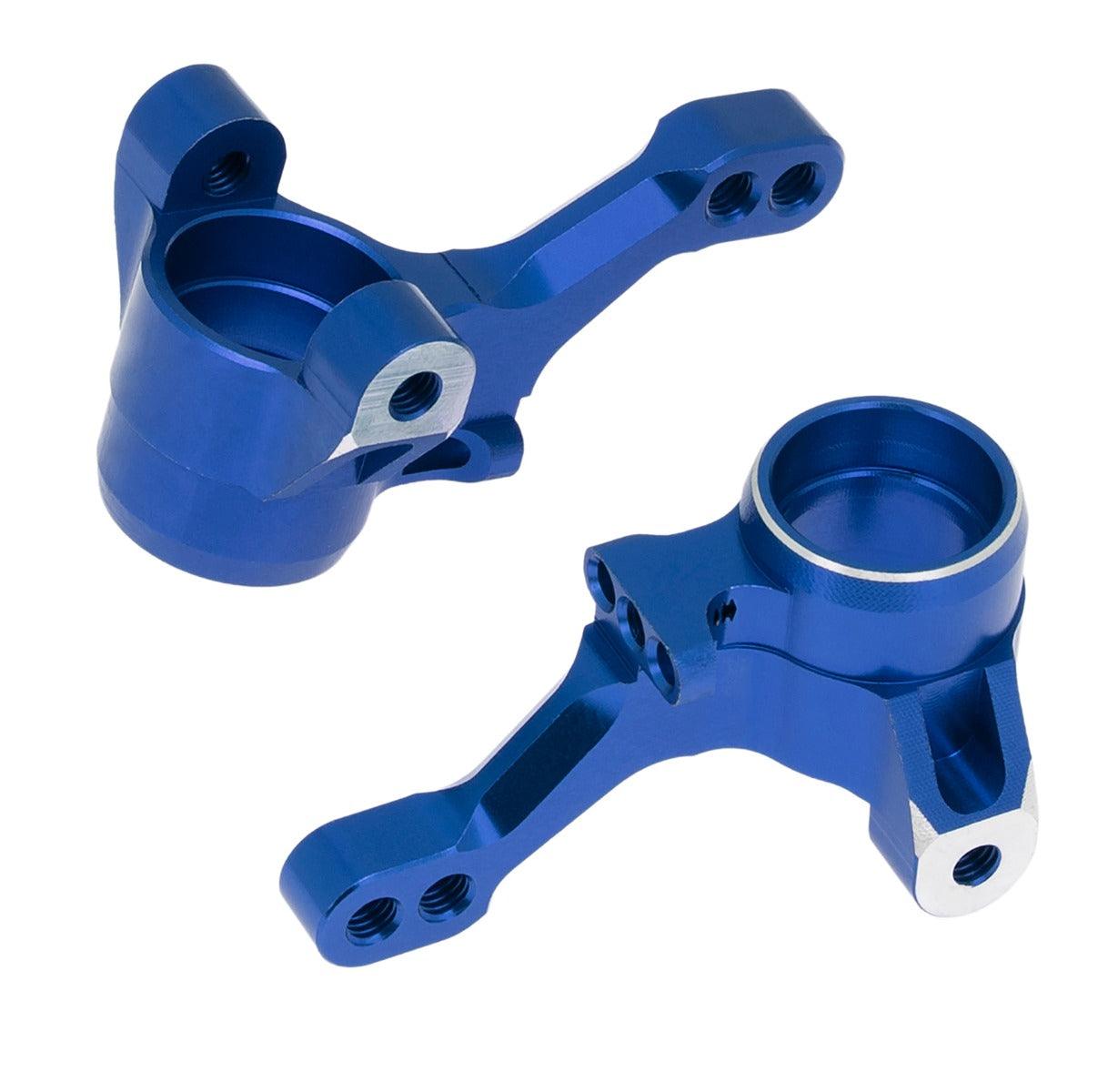 PowerHobby Aluminum Front Steering Knuckles FOR Traxxas 4Tec 2.0 3.0 Blue - PowerHobby