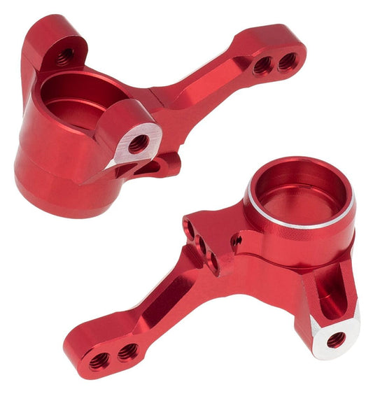 PowerHobby Aluminum Front Steering Knuckles FOR Traxxas 4-Tec 2.0 3.0 Red - PowerHobby