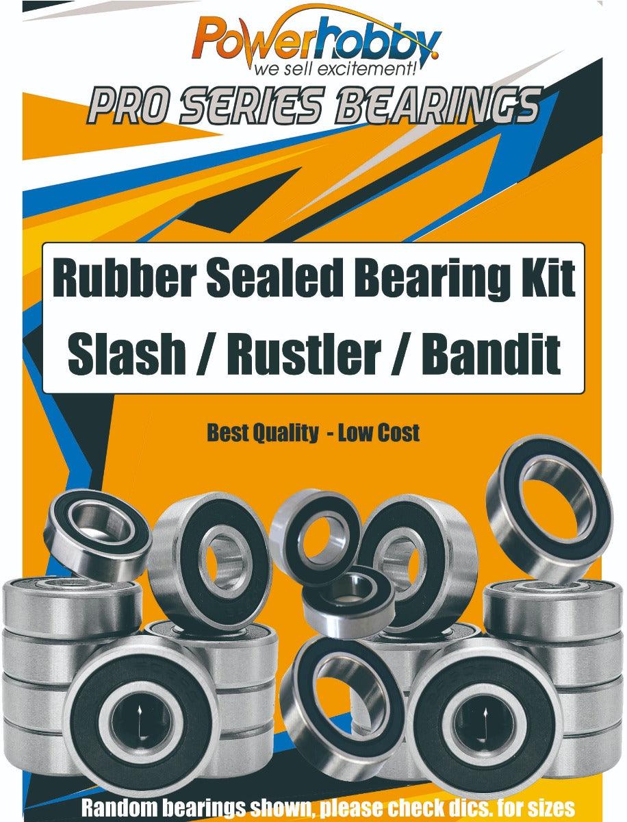 PowerHobby Pro Series Rubber Sealed Bearing FOR Traxxas Slash / Rustler / Bandit - PowerHobby